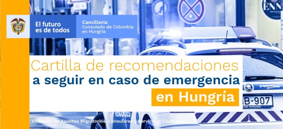  Cartilla de recomendaciones en caso de emergencia por desastres naturales 
